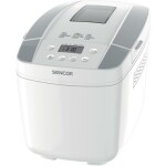 Sencor SBR 0770WH biela / Domáca pekáreň / 800 W / 1.2kg / 3 stupne prepečenia / 10 programov (8590669295074)