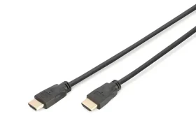 Digitus HDMI - HDMI čierna / Kábel / HDMI 2.0 / 4K/60Hz / Ethernet / 5 m (DK-330123-050-S)