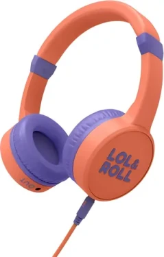 Energy sistem LolRoll Pop Kids oranžová / Slúchadlá / Obmedzenie hlasitosti 85 dB / Mikrofón / Odnímateľný kábel (100001737183)