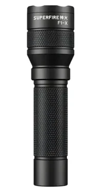 Superfire F1-X čierna / Svietidlo / dosah 230 m / USB-C / IP43 (F1-X)