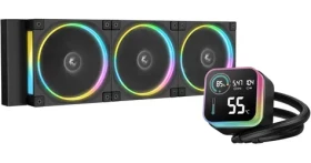 DEEPCOOL LQ360 Ultra ARGB čierna / Komplet vodného chladenia / 3x 120mm / 500-2150 RPM / 32 dB (R-LQ360-BKASMC-G-1)