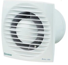 BLAUBERG Fan, domestic BLAUBERG BRAVO100S, d100 With switch, cord and non-return valve