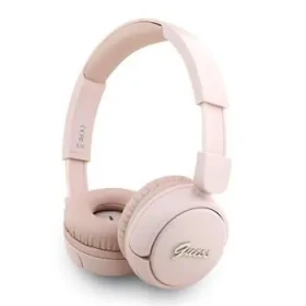 Guess Script Metal Logo Bezdrôtové Slúchadlá Pink (57983125114)
