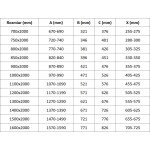 MEXEN/S - Velar Sprchová zástena posuvná Walk-in 90 x 200, dekor 8 mm, čierna 871-090-000-33-70