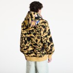 Mikina A BATHING APE 1St Camo Jacquard Shark Relaxed Fit Full Zip Hoodie UNISEX Yellow XL