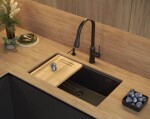 Quadron Quadron - Granitový drez Logan 110 Black Metallic Oceľ HQD7644U8_BS_U