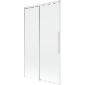 MEXEN/S - Rox vaňová zástena 2-krídlová posuvná 100 x 150, transparent, biela 8C9-100-001-20-00