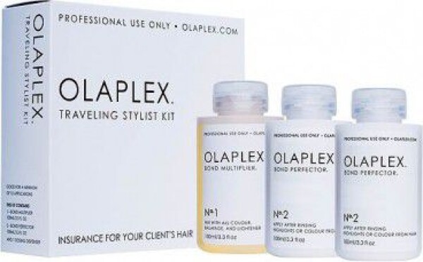 Olaplex Traveling Stylist Bond Multiplier No. 1 100 ml + Bond Perfector No. 2 2 x 100 ml + Dosing Dispenser darčeková sada