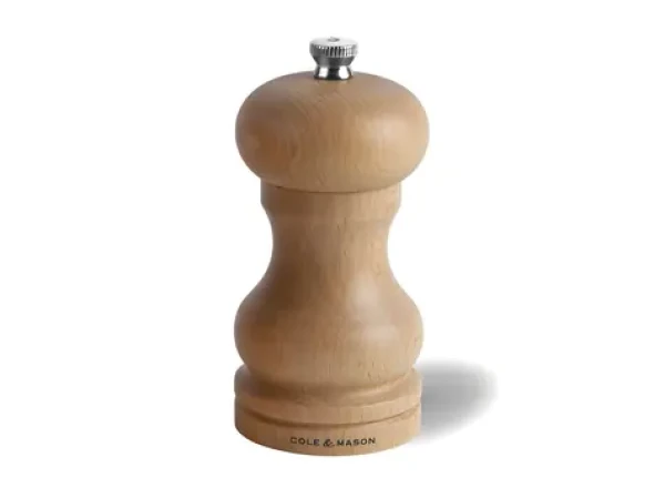 Cole Mason Capstan Beech / Mlynček na soľ / 12 cm / bukové drevo, bez náplne (HA0425P)