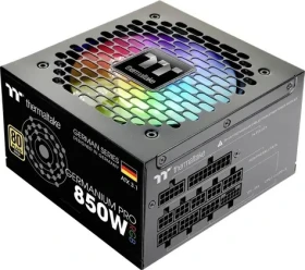 Thermaltake Germanium Pro RGB 850W čierna / PC napájací zdroj / ATX 3.1 / 80 PLUS Gold / 12 +4 pin / RGB (WG0850RE)