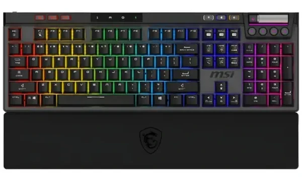 MSI STRIKE PRE Wireless Silent / Herná klávesnica / mechanická / bezdrôtová 2,4GHz+BT / RGB / CZ+SK layout (S11-43CS205-CLA)