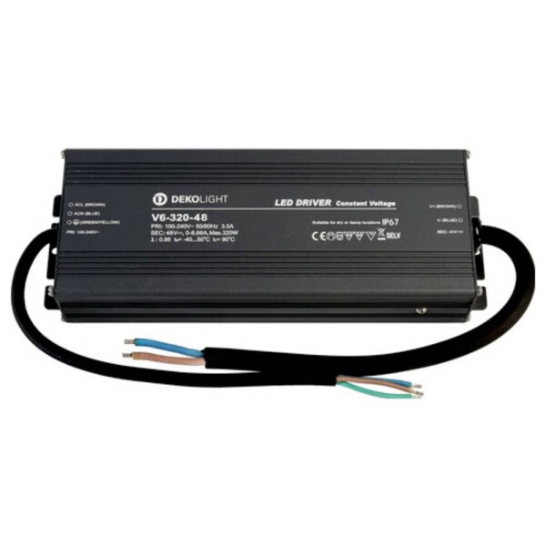 Deko Light 872145 napájací zdroj pre LED konštantné napätie 320 W 0 - 6660 mA 48 V/DC; 872145
