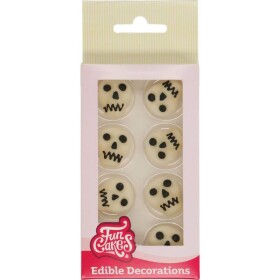Cukrové ozdoby lebky 8 ks - FunCakes - FunCakes
