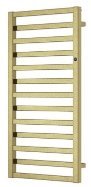 Instalprojekt - Kúpeľňový radiátor POPPY zlatá farba - Farba - Zlatá, Odporúčaná vykurovacia tyč - 400 W, Rozmer A - 40 cm, Rozmer C - 100 cm, Skutočný rozmer radiátora - 400 x 990 mm, Typ pripojenia - Klasické (na rozstup) (RADPPY40108