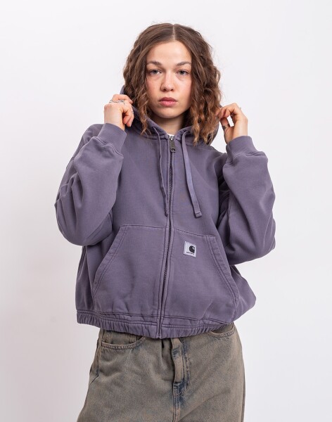 Carhartt WIP W' Hooded Hoggard Jacket Shady Purple garment dyed M