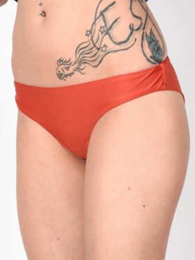 RVCA SOLID CROSS BACK HAVANA RED plavky dámske dvojdielne luxusné - S