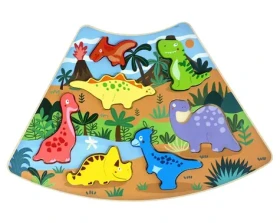 2Kids Toys Drevené puzzle Dinosaury prepojiteľné