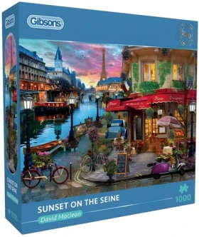 GIBSONS Puzzle Západ slnka NAD Seinou