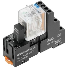 Weidmüller DRMKIT 24VDC 2CO LD/PB reléový modul, 24 V/DC, 10 A, 2 prepínacie, 10 ks; 1542460000