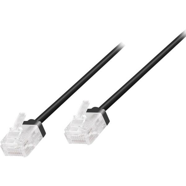 LogiLink CQ3093U RJ45 sieťové káble, prepojovacie káble CAT 6A U/UTP 10.00 m čierna extrémne tenký, veľmi flexibilné, samozhášavý, bez halogénov 1 ks; CQ3093U