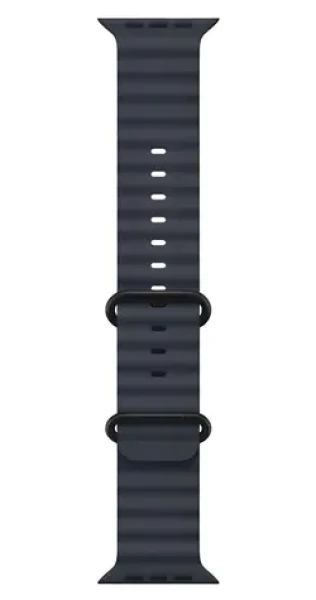 Apple Watch 49mm námornícka modrá, čierny titánový povrch / Oceánsky remienok (MYPA3ZM/A)