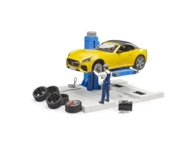 Bruder Autoservis s roadsterom a mechanikom