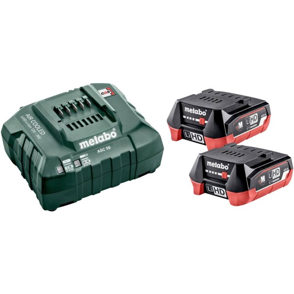 Metabo Basic-Set 12V 2 x LiHD 4.0 Ah 685301000 akumulátor do náradia a nabíjačka 4 Ah LiHD; 685301000