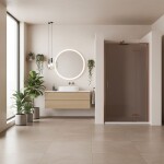 REA/S - Sprchové Dvere Hugo 90 Copper Brush KPL-K6961