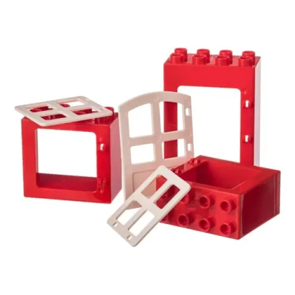 LW Toys Kreatívny set okna a dvere KOCKY