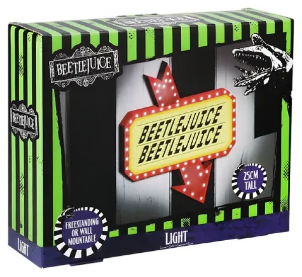 Paladone Beetlejuice LED Neon Light / Nástenná lampa / USB-C / 3x AAA (PP13458BJEPM)