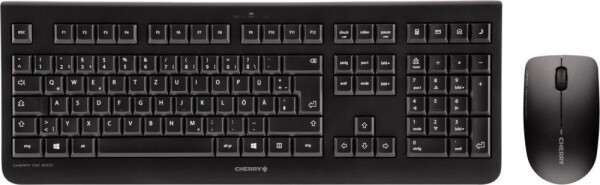 Cherry CHERRY DW 3000 klawiatura RF Wireless QWERTZ Czeski Čierny