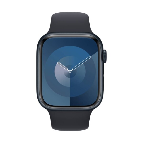 Apple Watch Series 9 GPS 45 mm hliníkový plášť športové náramok midnight (polnočná čierna) S/M; MR993QF/A