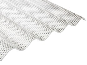 Polykarbonátová vlnitá doska (číra) Guttagliss WABE, 3500 × 1050 mm – 3,68 m²