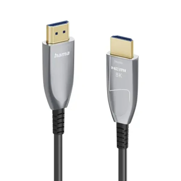 HAMA 202037 optický aktívny HDMI kábel 8K Ultra High Speed 20 m strieborná (202037)
