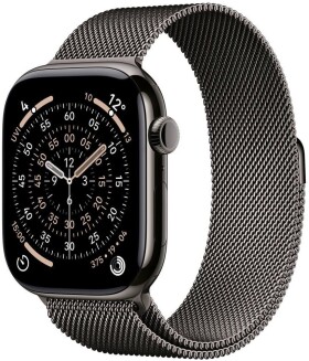 Apple Watch 11 GPS + Cellular 46mm Srokove Titanium Milanese Loop M/L Grafitový (MFD44ZR/A)