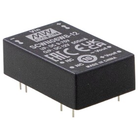 MEAN WELL SCWN06W8-03 DC / DC menič napätia 24 V 3.3 V 1.200 A 6 W; SCWN06W8-03