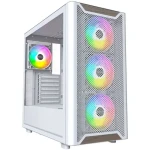 Montech XR Wood biela / ATX / 2x USBA / 1x USB-C / 4X 120mm / bez zdroja / priehľadná bočnica (XR WOOD (W))