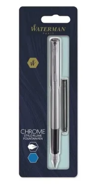 WATERMAN Allure Chróm CT hrot F / plniace pero / farba náplne: modrá (S0174956)