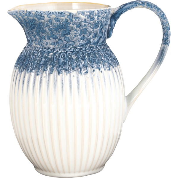 GREEN GATE Porcelánový džbán Alice Ripple Blue 1,5 l