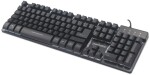 Manhattan MANHATTAN USB-Gaming-Tastatur Metallunterseite 12 Funktionstasten farbige LED-Hintergrundbeleuchtung 19 Anti-Ghosting-Tasten IPX4