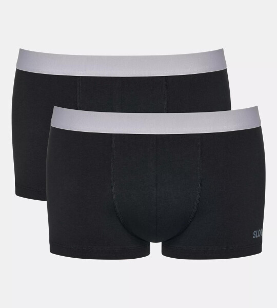 Pánske boxerky GO ABC 2.0 Hipster 2P BLACK čierna 0004 SLOGGI BLACK