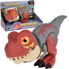 Mamido Pohyblivý DINOOSAUR Tyranosaurus Rex Zvuk + svetlo ČERVENÝ ZA5589