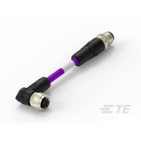 TE Connectivity upravený zástrčkový konektor pre senzory - aktory, TAB62635501-001, 1 ks; TAB62635501-001