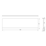 POLYSAN - COUVERT NIKA panel čelný 180x52cm 72847