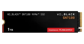 WD Black SN7100 1TB / SSD / M.2 2280 / NVMe PCIe Gen4 / čítanie: 7250 MB/s / zápis: 6900 MB/s (WDS100T4X0E-00CJA0)