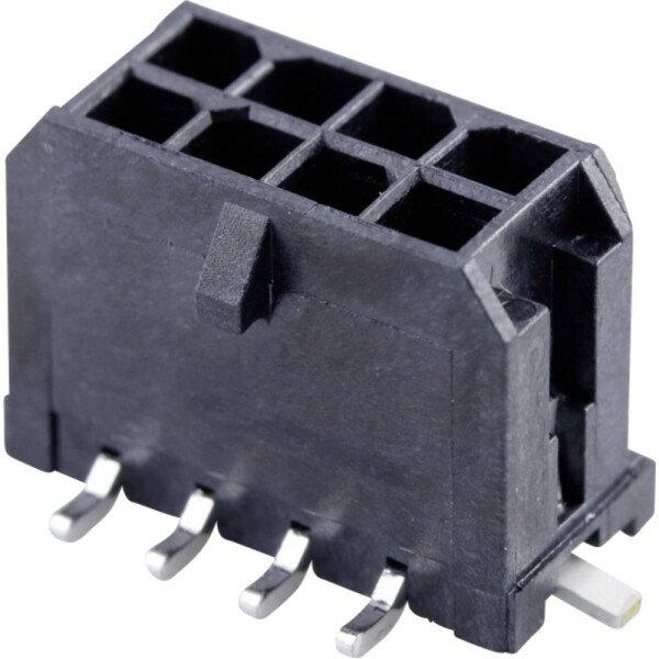 Molex vstavaná pinová lišta (štandardná) Počet pólov 8 Raster (rozteč): 3 mm 430450818-200 200 ks Tape on Full reel; 430450818-200