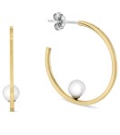 Tommy Hilfiger Pozlátené kruhy s perlou Semi-Precious Beads 2780964