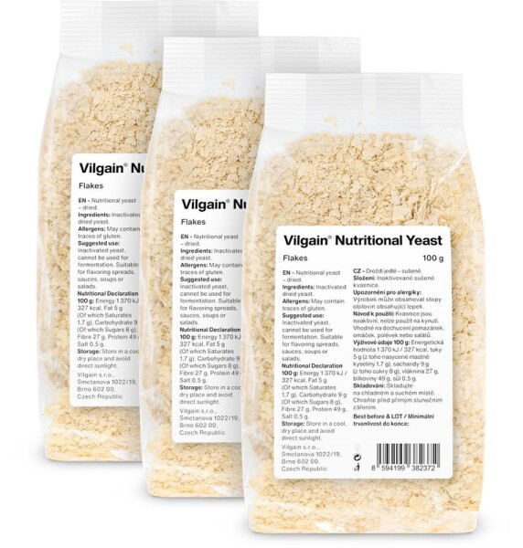 Vilgain Lahôdkové droždie – 3× 100 g