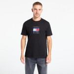 Tričko Tommy Hilfiger Linear Flag Graphic Tee Black XL