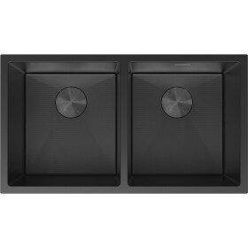 MEXEN - Binox oceľový drez 2-bowl 800 x 450 mm, čierna HC 6421802000-70HC